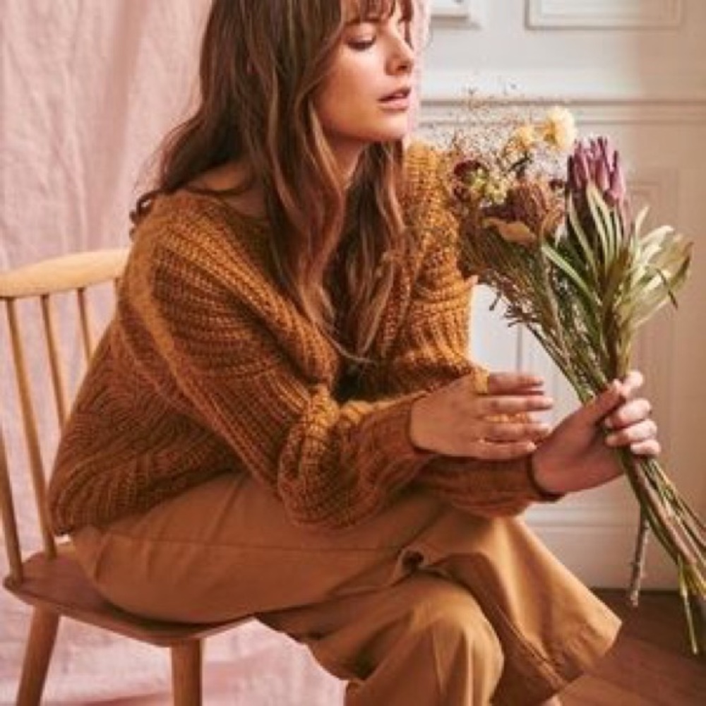 Sezane | June Pants | camel/ochre | NWT